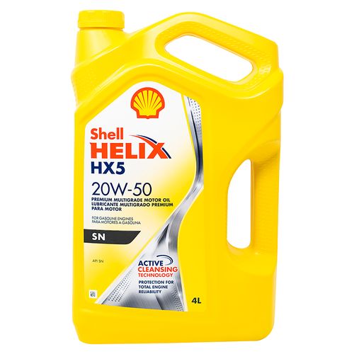 Lubricante Shell Helix  HX5SN 20w50 - 4 L