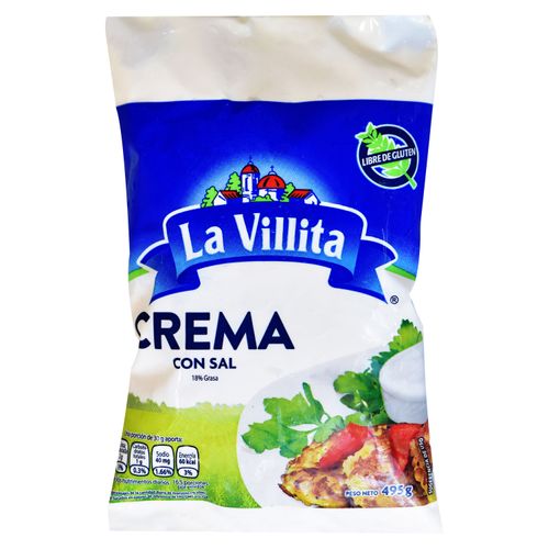 Crema Con Sal La Villita- 495 g