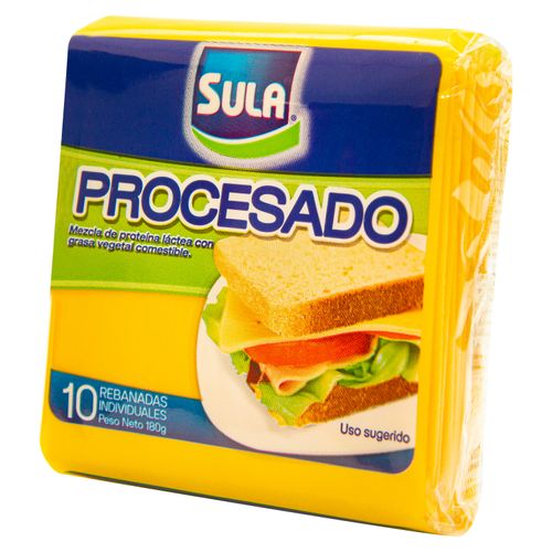 Queso Sula Procesado  10 Rebanadas - 180 g