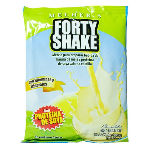 Bebida Melher Polvo Forty Shake - 3 60 g