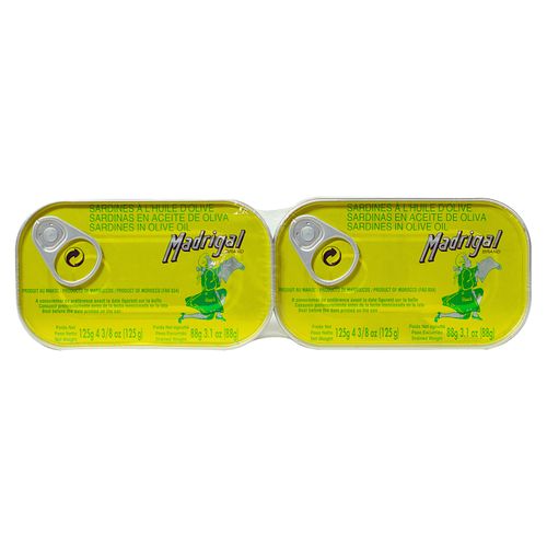 2 Pack Sardina Madrigal Aceite Oliva - 250 g