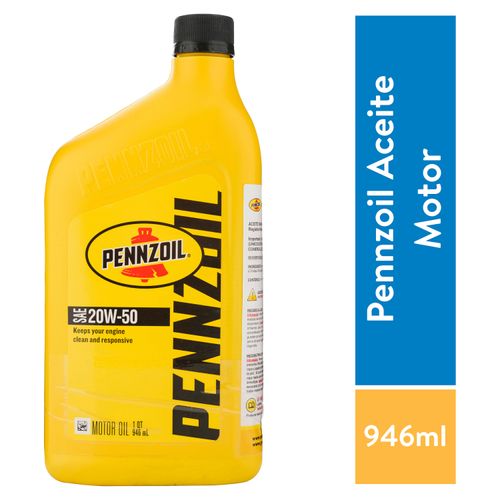 Aceite Pennzoil para Motor 20W50 - 1litro