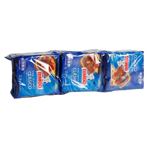 Pan Bimbo Tostado Clásico 9 pack -270 g