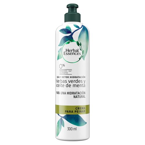 Crema Para Peinar Herbal Essences Daily Detox Hidratación - 300 ml