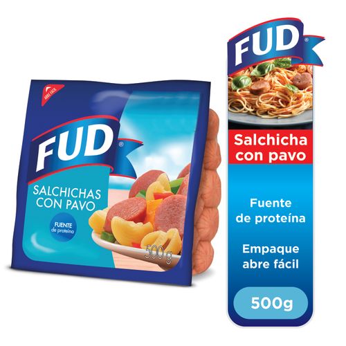 Salchicha Fud Con Pavo , Fuente De Proteína - 500 g