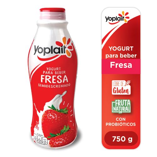 Yogurt Yoplait Líqudo Fresa - 750 g