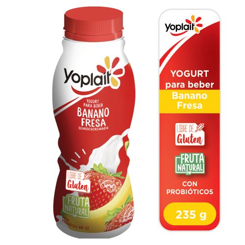 Yogurt Yoplait Líquido Banano Fresa - 235 g