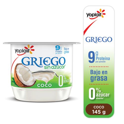 Yogurt Yoplait Líquido Giego Sin Azúcar Coco - 145 g