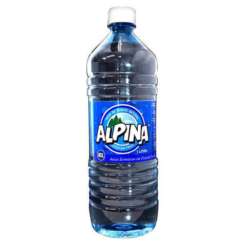 Agua Pura Alpina Clasica Botella 1 Litro