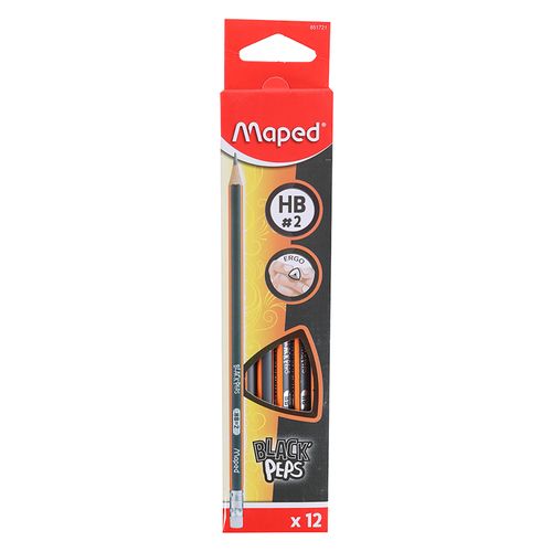 Lápiz Maped De Grafito Con Goma 851721 Hb