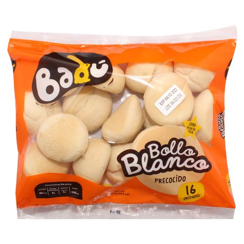 Bollo Badú Blanco Precocido - 544 g