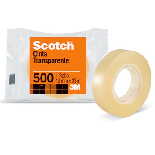 Cinta Scotch en Bolsa Transparente, 18 mm x 25m