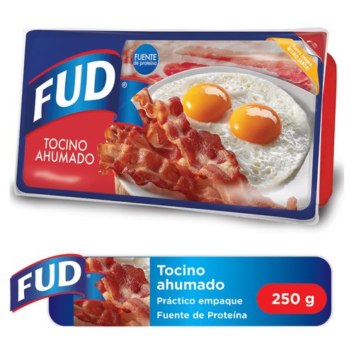 Tocino Ahumado Fud, Fuente De Proteína - 250 g