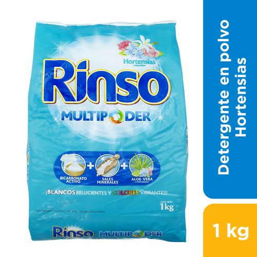 Detergente Rinso Hort Flores Blancas - 900 g