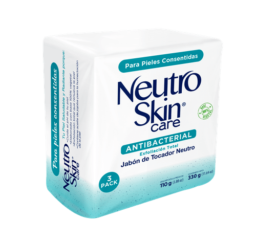 3 Pack Jabón De Tocador Neutro Skin Exfoliacion Total - 3 30 g