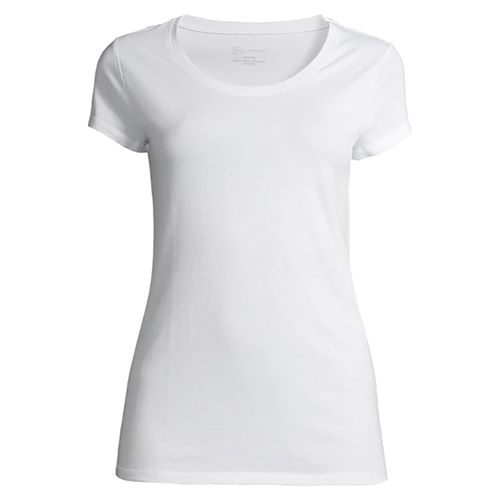 T shirt NOBO manga corta para dama, talla : XS Blanco