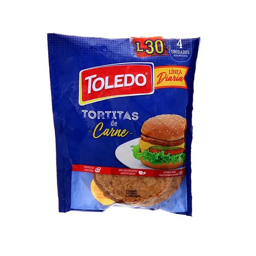 Tortitas De Carne Toledo 4 Unidades - 215 g