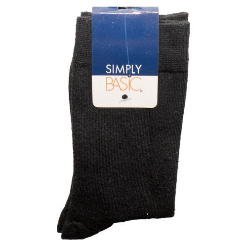 Calcetin Simply Basic Vestir Negro T7 9