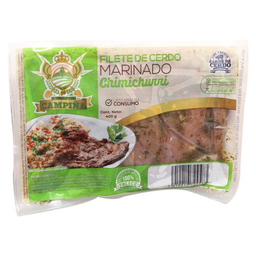 Filete De Cerdo En Salsa Chimichurri