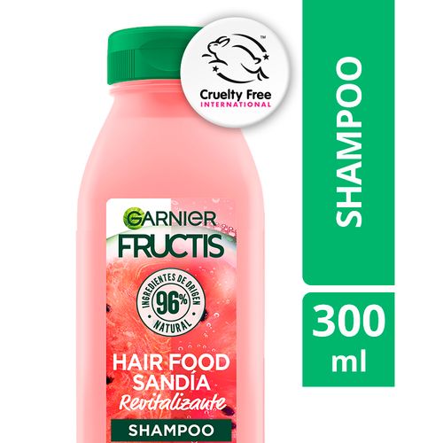 Hair Food Shampoo Garnier Fructis Sandía Revitalizante - 300 ml}