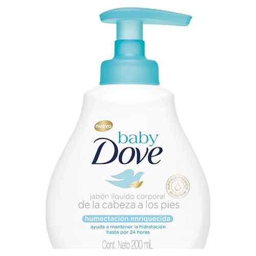 Jabón Líquido Dove Baby, Enriquecida -200ml