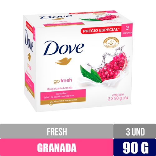 3 Pack Jabón En Barra Dove Original Ganada - 90 g
