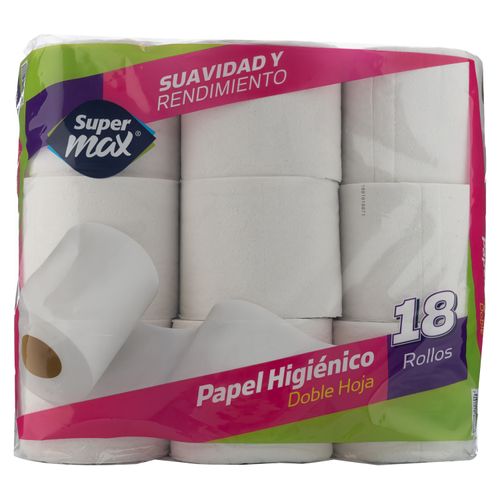 Papel Higienico Supermax 330H Doble - 18rollos