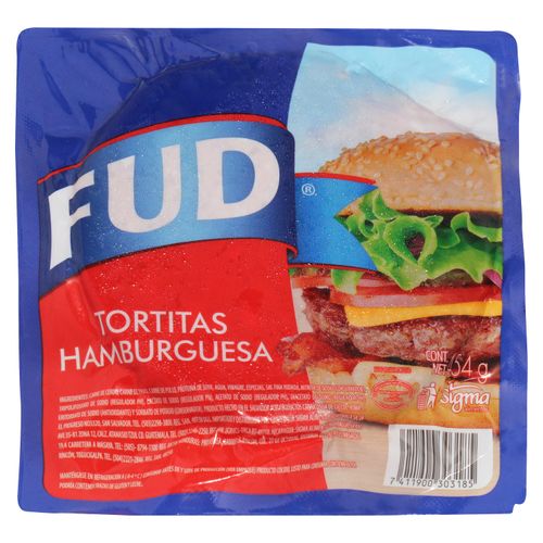 Tortitas Fud Para Hamburguesa - 454 g