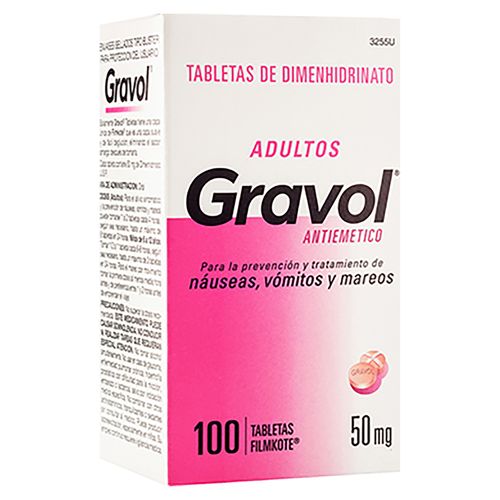 Gravol Church&dwight Para Adulto 50 mg - Precio indicado por Unidad
