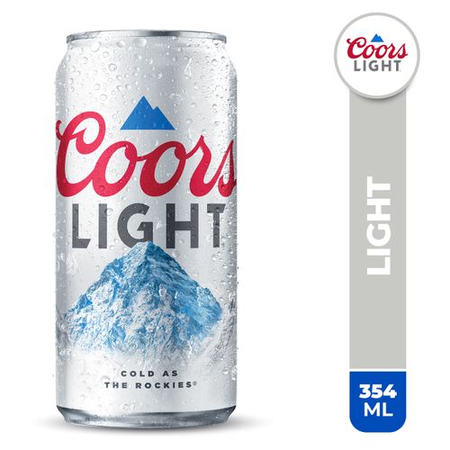 Cerveza Coors Light Lata - 354ml