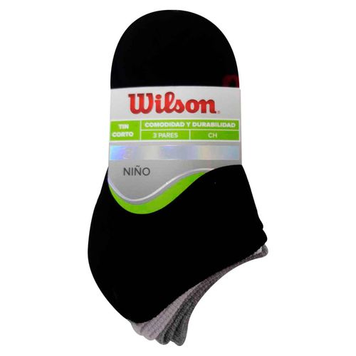 Pack 3 Medias Tin Wilson Niño Multicolor Ch Sin Felpa B6995