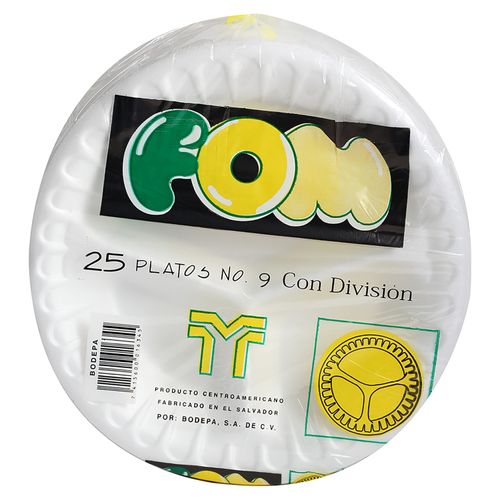 Plato Termico Bodepa Fompc No9 Divisiones - 25 Unidades