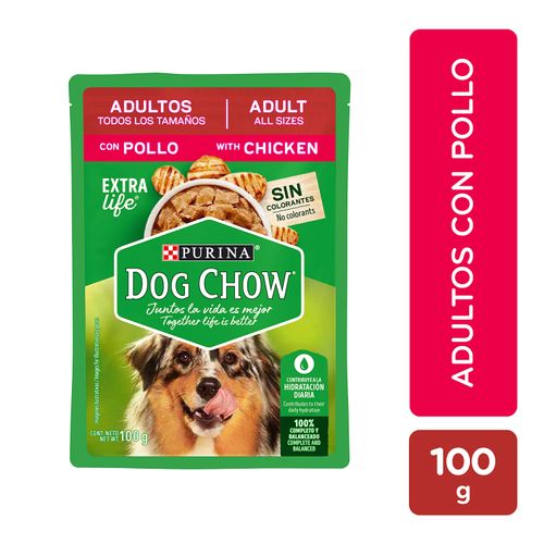 Alimento Húmedo Perro Adultos Purina Dog Chow Todos Los Tamaños Pollo - 100 g