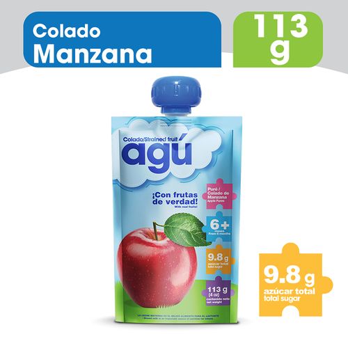 Colado Agú Baby Sabor Manzana Doypack - 113 g