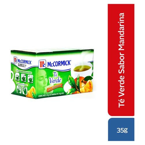 Té Mccormick Verde Mandarina - 35 g