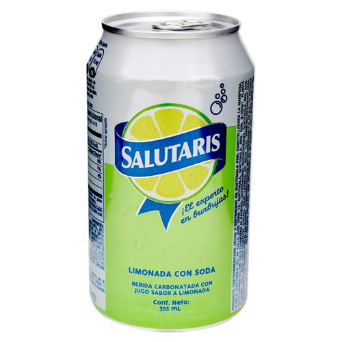 Gaseosa Salutaris, Limón Soda Lata -355ml