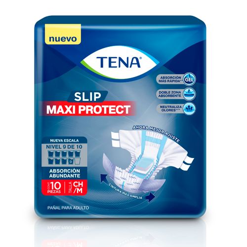 Pañales Para Adulto Tena Slip Maxi Protect Talla: CH/M - 10Uds