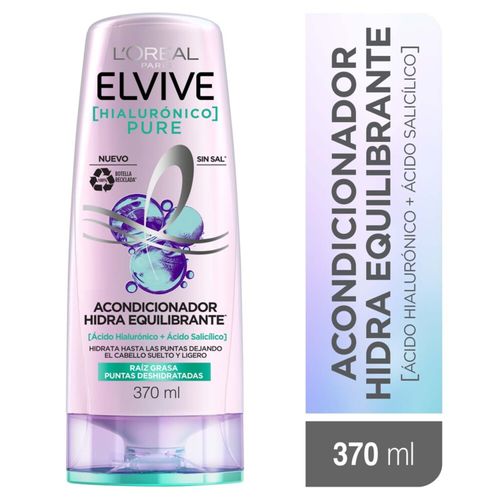 Acondicionador L'Oréal Paris Elvive Hialurónico Pure - 370 ml