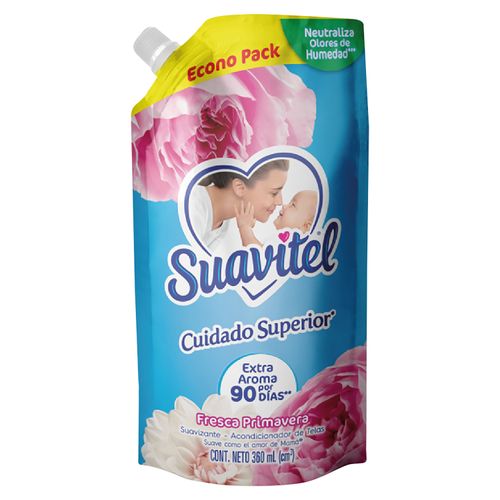 Suavizante De Telas Suavitel Cuidado Superior Fresca Primavera Doypack -  360 ml