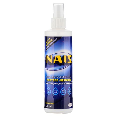 Abrillantador Nais Spray Rociador, Protege Y Restaura - 236 ml