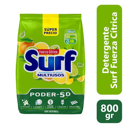 Detergente Surf Fuerza Cítrica -800 g