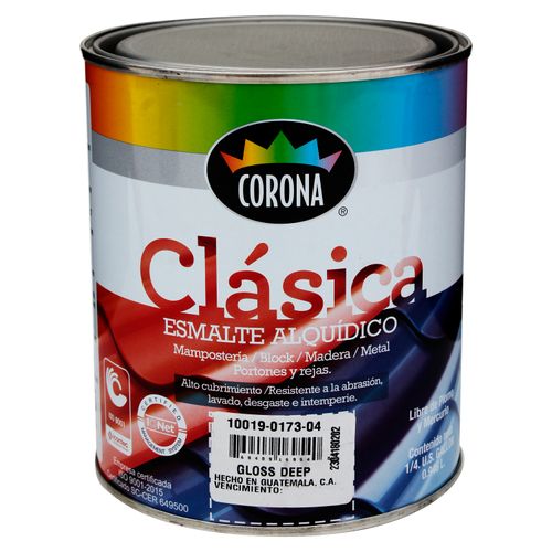 Pintura Clásica de Aceite Corona, Entintable Deep -Cuarto Galón