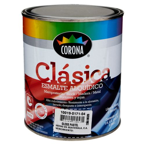 Pintura Clásica de Aceite Corona, Entinta Pastel -Cuarto Galón