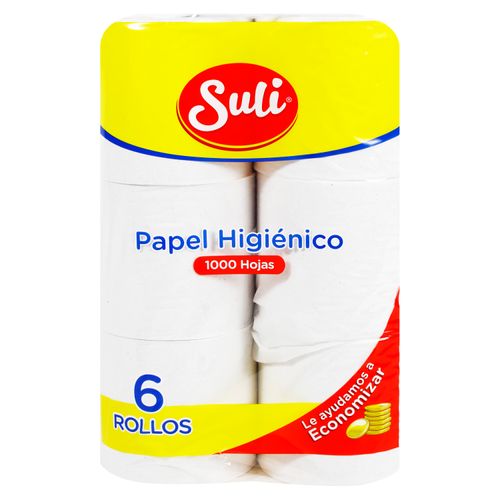 Papel Higienico Suli 6 Pack - 1000 Hojas