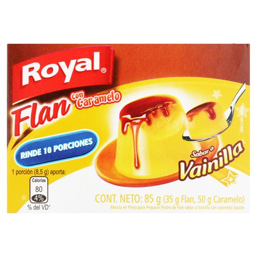 Flan Royal Vainilla Con Caramelo - 85g