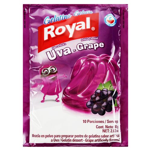 Gelatina En Polvo Royal Sabor Uva Sobre - 80 g