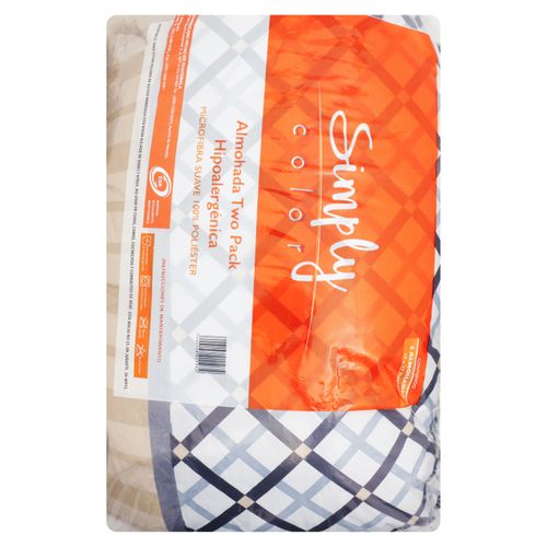 Simply Color Almohada Estampada 2 Pack