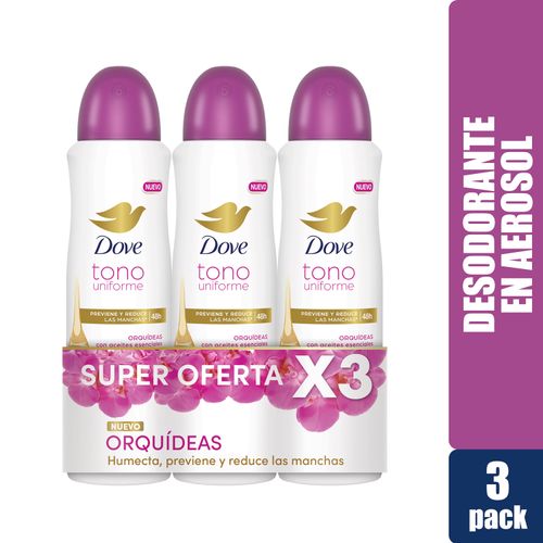 Desodorante En Aerosol Dove Orquidea 3 Pack - 450 ml