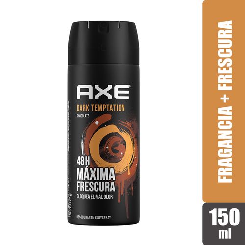 Desodorante BodySpray Axe Dark Temptation Aerosol, Chocolate - 150 ml