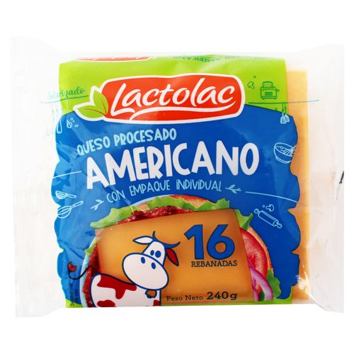 Queso Lactosa Amarillo Procesado - 200 g